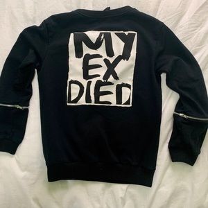 Le Trottoir “My Ex Died” sweatshirt